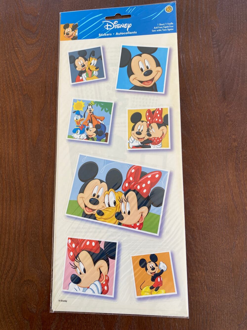 Disney Mickey and Friends Friendship Snapshots Scrapbook Stickers